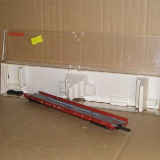 EW0569 "HO" Fleischmann 5270 German DB Saadkms rolling road wagon, excellent used boxed.