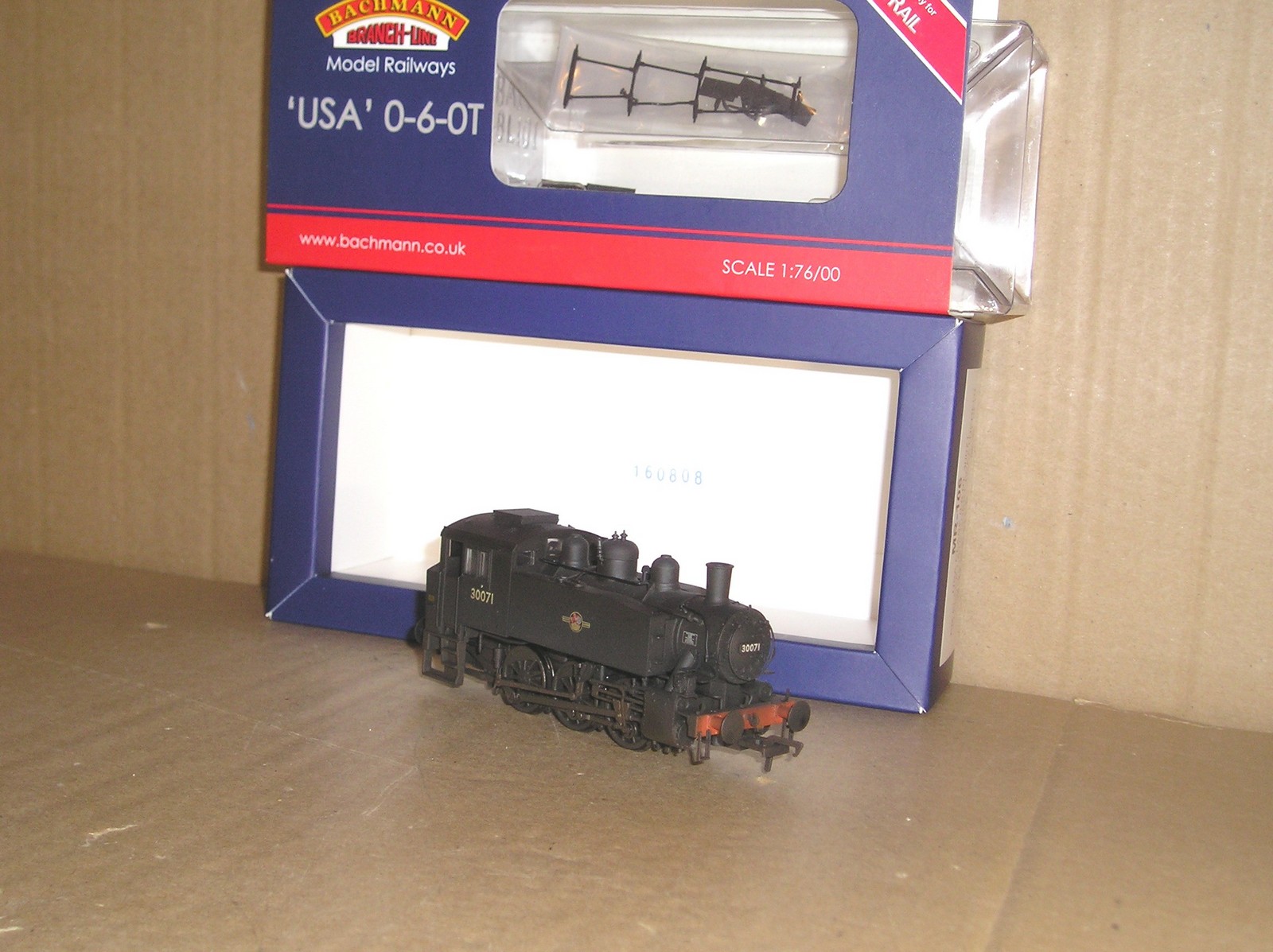 BL0386 Bachmann Model Rail MR-106 USA 0-6-0T BR black 30071, VNMB