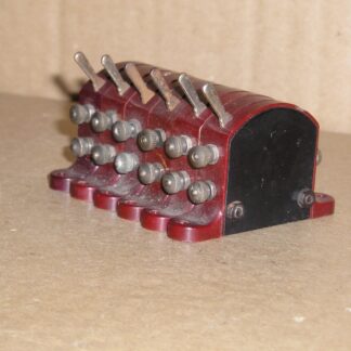 HD0221 Hornby Dublo D1 maroon switches good/excellent unboxed block of 6.