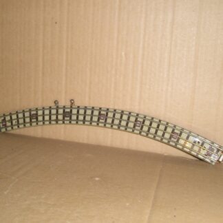HD0073 Hornby Dublo large rad. curved track with terminals & nuts, unboxed.