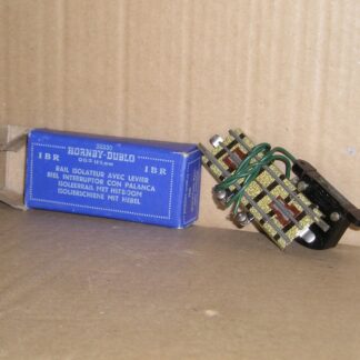 HD0051 Hornby Dublo quarter isolating straight track & switch good used condition boxed.