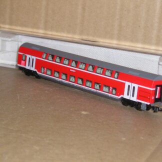 EC1194 "N" Fleischmann 8625 German DB 2nd class double deck coach, excellent used boxed.
