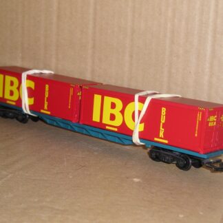 BW0067ub Hornby freightliner wagon with 2 x 30' containers, good used unboxed.