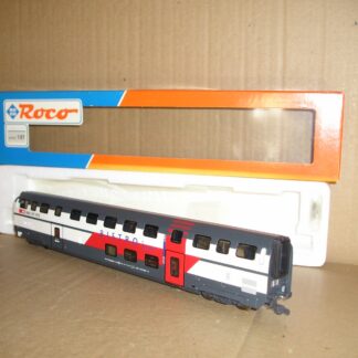 EC0436 Roco 45467 Swiss SBB Double Deck 2nd class Bistro coach excellent used/unused boxed.