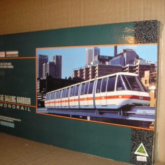 ROW0050s Australia TNT Darling Harbour monorail set and extra track packs, excellent used boxed.