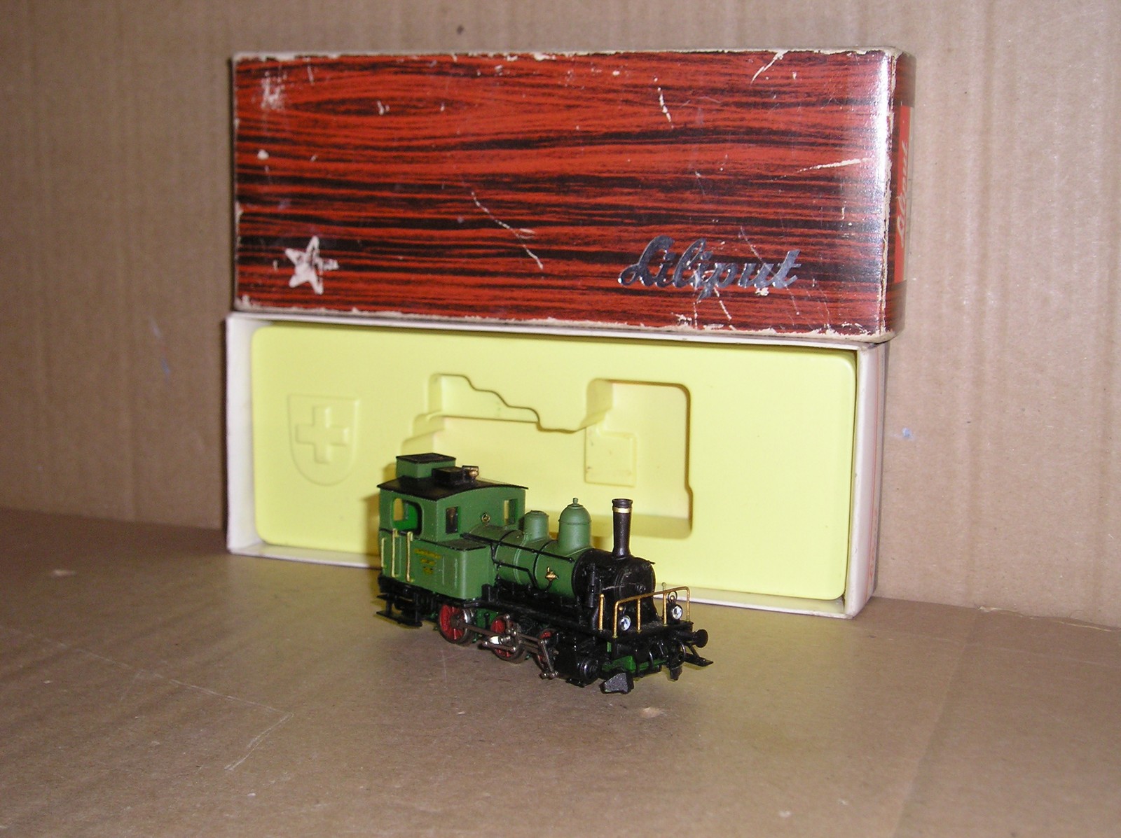 EL0251 "HO" Liliput 33 51Swiss SBB Feldschlosschen Tigerli loco used excellent boxed.