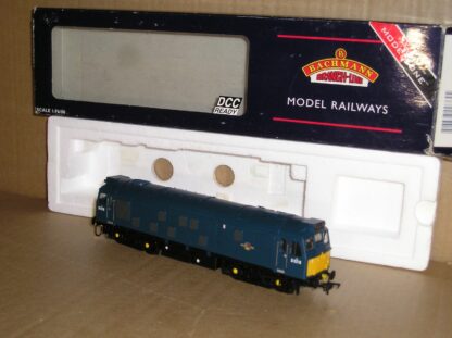 BL0344 Bachmann ModelZone 32-326Z class 25/1 locomotive Rail Blue D5218, excellent used/unused boxed.