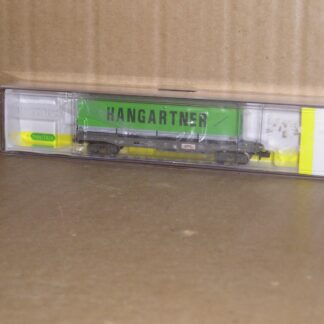 EW0670 "N" 15645-?? Swiss SBB Hupac wagon and Hangartner 40' trailers/container, excellent used/unused? boxed.