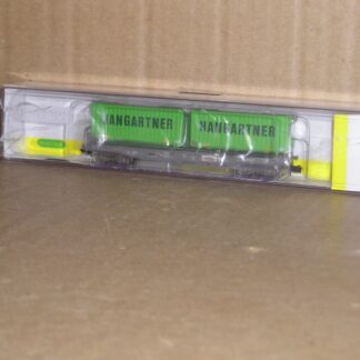 EW0667 "N" 15276-02 Swiss SBB Hupac wagon and Hangartner 20' trailers/containers, excellent used/unused? boxed.