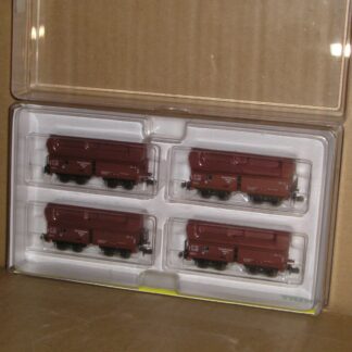 EW0665 "N" Trix 15127 German DR Coal/mineral bogie hopper wagon set of 4, excellent unused boxed.