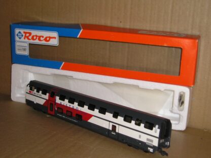 EC1059 Roco 45463 Swiss SBB Double Deck Bistro 2nd class BR coach excellent used/unused boxed.