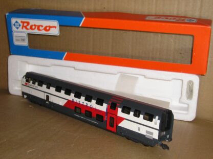 EC1056 Roco 45463 Swiss SBB Double Deck Bistro 2nd class BR coach excellent used/unused boxed.