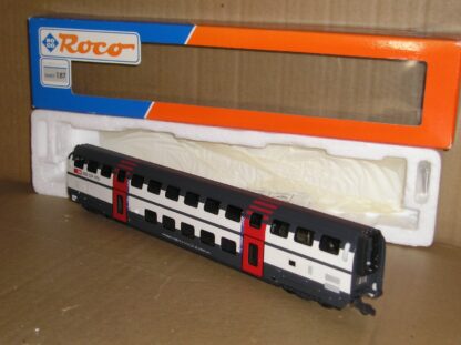 EC1055 Roco 45462 Swiss SBB Double Deck 2nd class B coach excellent used/unused boxed.