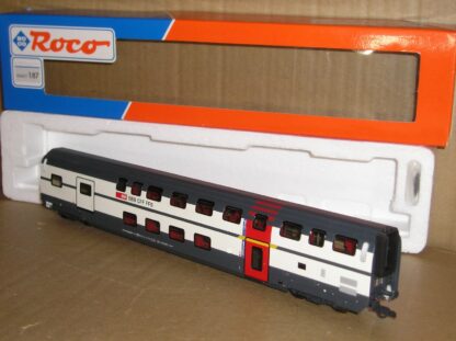 EC1054 Roco 45461 Swiss SBB Double Deck 1st class AD coach excellent used/unused boxed.