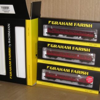 BC0994 "N" Graham Farish/Bachmann 374-912 SE&CR Birdcage rake of 3 coaches.
