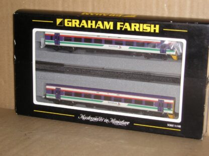 BD0118 "N" Graham Farish 371-554 2 car class 158 741 Scotrail Whoosh, excellent used boxed.