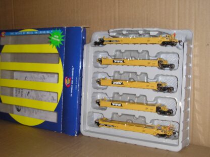 NAW0284s Athearn 95041? TTX Maxi I Well Car set of 5, looks mint unused boxed.