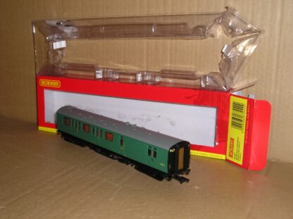 BC0894 Hornby R4888E BR(SR) Bullied suburban brake 3rd coach, excellent used/unused? boxed.