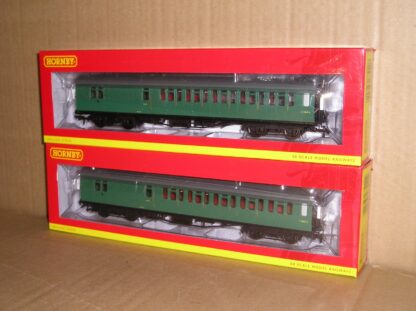 BC0893 Hornby R4888D/E BR(SR) pair Bullied suburban brake 3rd coaches, excellent used/unused? boxed.