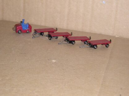 HD076 Hornby Dublo 076 Lansing Bagnell tractor & trailers, good/excellent unboxed.