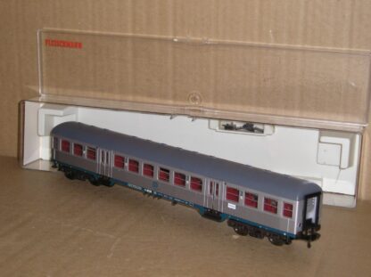 EC0885 Fleischmann 5142 Bnrzd Silverfish 2nd class coach excellent used boxed.