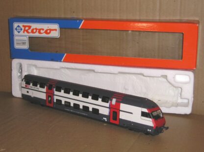 EC0854 Roco 45464 Swiss SBB Double Deck Bt coach very near mint boxed.