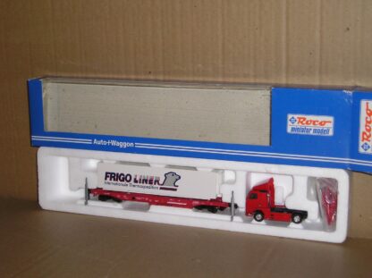 EW0601 Roco 1917 Sdgmns German DB Kombiwaggon wagon & lorry, near mint boxed.