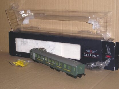 EC0691 "HO" Liliput L387524 Swiss SBB Lightsteel Dr4 coach, near mint boxed.