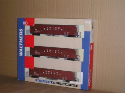 NAW0238s "HO" Walthers 932-34054 Union Pacific 61' wood chip cars set of 3, excellent used boxed.