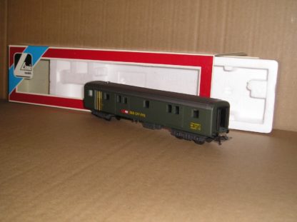 EC0122 Lima 9334 Swiss SBB baggage coach green very near mint boxed.